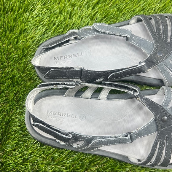 Merrell Women’s Sandals Size 6 Gray Leather Hiking Outdoor Slingback - Picture 6 of 9